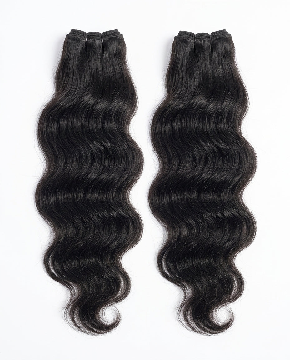 100% Human Hair Natural Wave Bundles