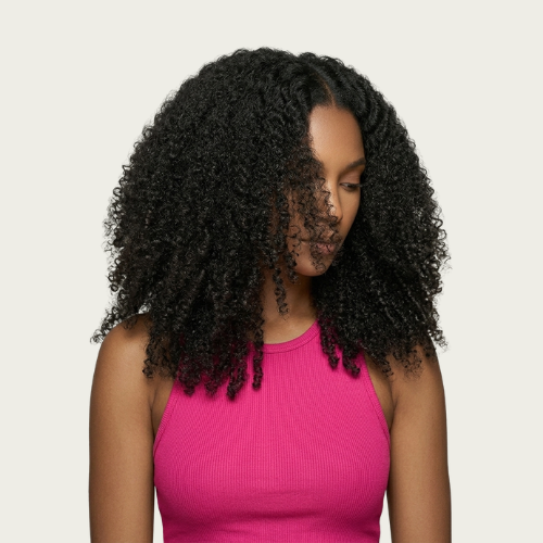 100% Human Hair 4B Curly Bundles