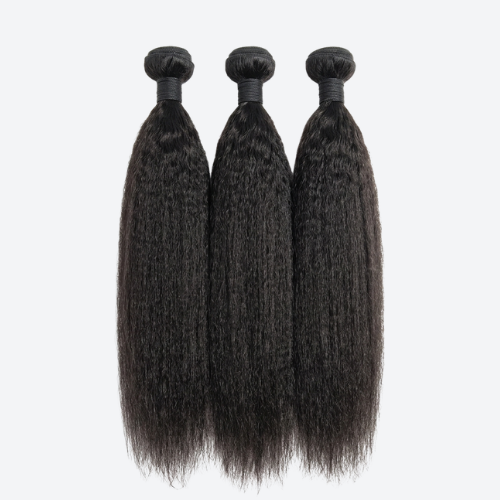 100% Human Hair Kinky Straight Bundles