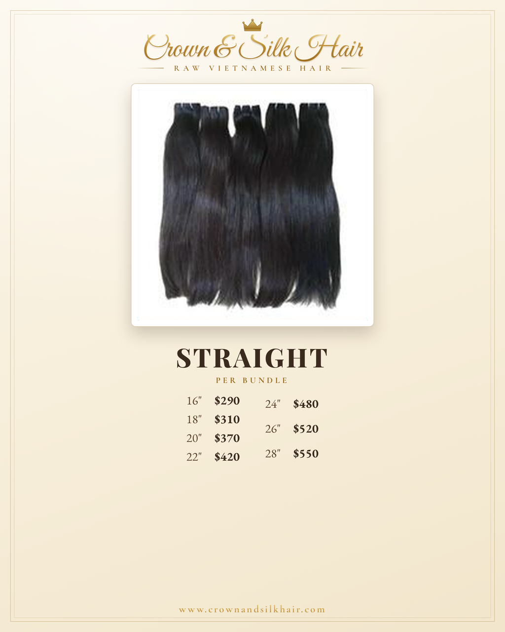 Luxury Raw Vietnamese Straight Wave Bundles